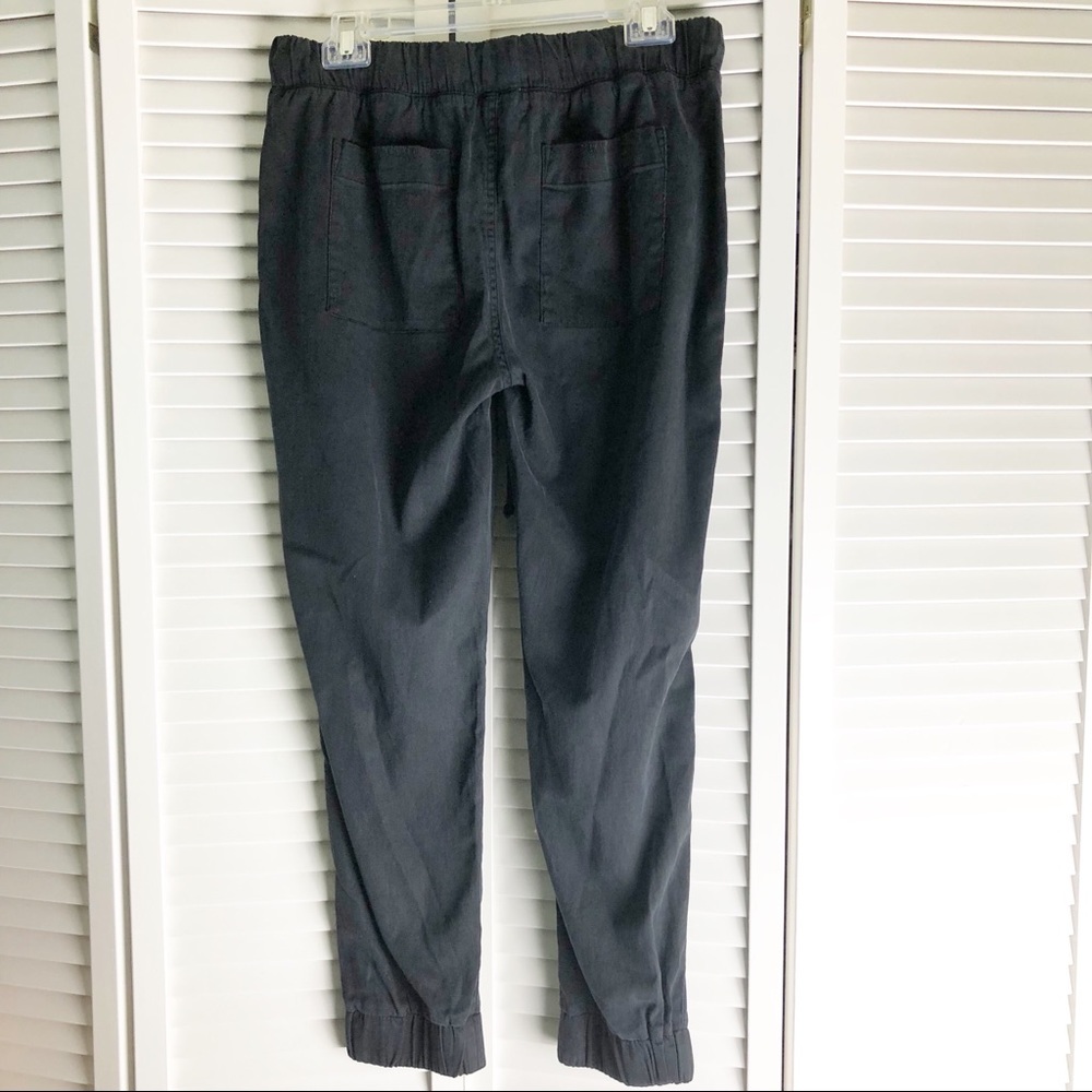 New Cloth & Stone Distressed Tencel Joggers Gray M - Picture 3 of 8